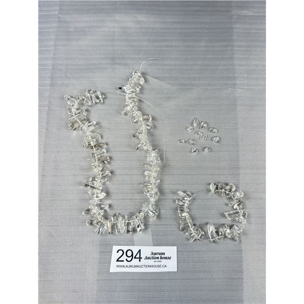 Great Natural Rock Crystal Stones Necklace