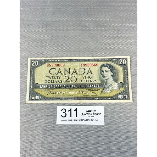 1954 Bank of Canada $20 Banknote