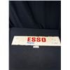 Image 1 : Vintage 25" Wide 6" Tall Esso Gas Pump Plate