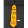 Image 1 : Custom Made Wooden Sign of King Cole Tea and Coffee 24" Tall