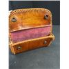 Image 3 : Hand Crafted Leather Clutch Wallet RS Snap Buttons