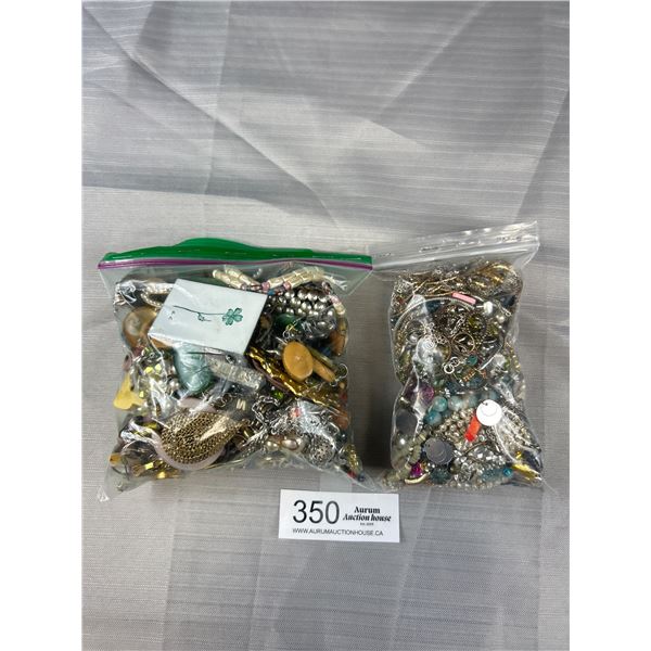 2 Bags of Jewelry Parts Etc