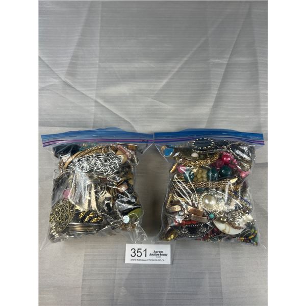 2 Bags of Jewelry Parts Etc