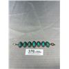 Image 1 : Vintage Silver Tone Turqouise Color Bracelet