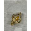 Image 3 : Antique Gold Plated Pearl and Stone Brooch