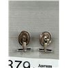 Image 3 : Vintage Sterling Silver Destino Cufflinks w/ Hamatite Stones, etc