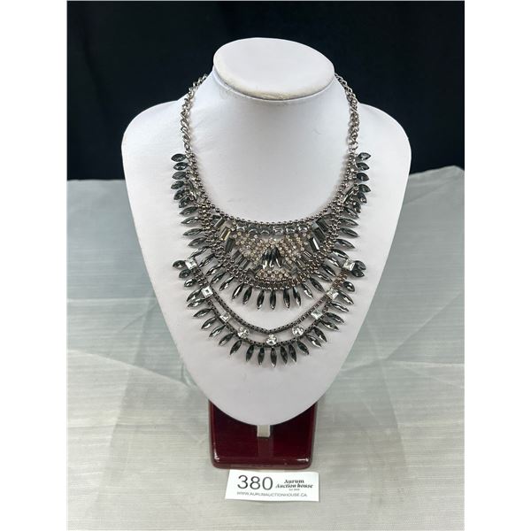 Very Unusual Vintage Rhinestone Necklaces