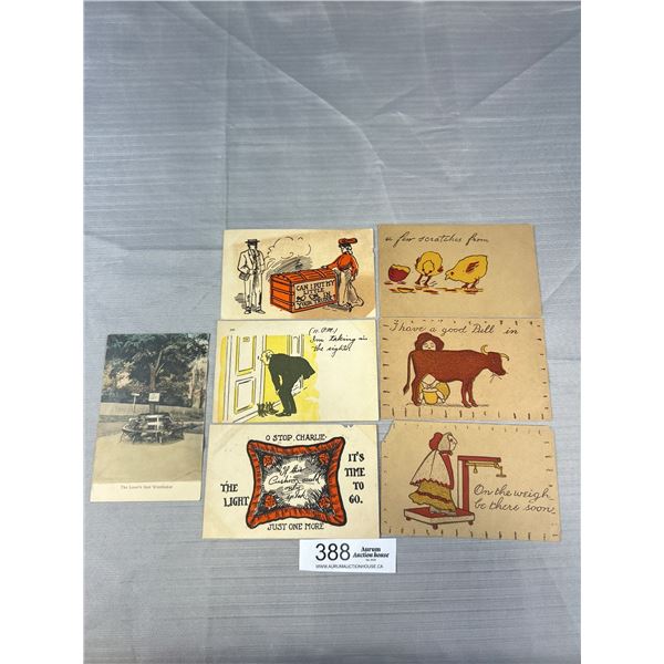 7 Early 1900s Humour Postcards