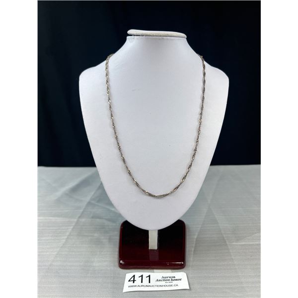 Long Vintage 925 Signed Sterling Coin