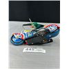 Image 6 : Wind Up Motorcycle and Rider Tin Toy