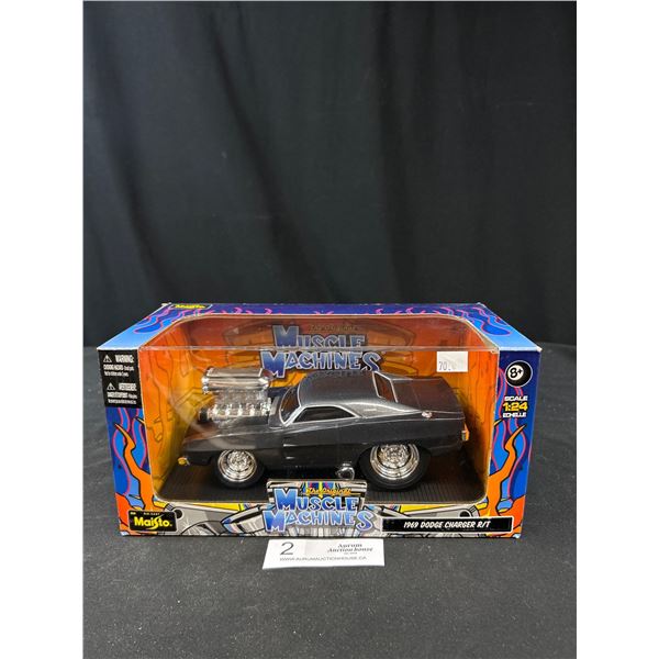 1/24th Scale 1969 Dodge Charger R/T Diecast Car In Original Box