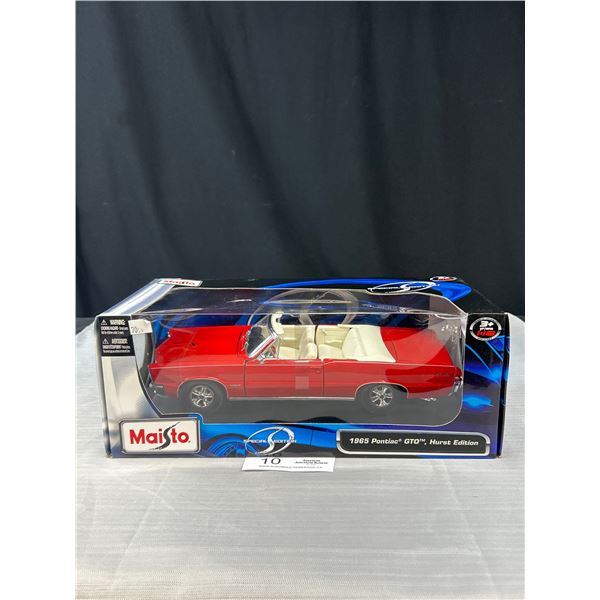 1/18th Scale 1965 Pontiac GTO Hurst Edition Diecast Car in Original Box