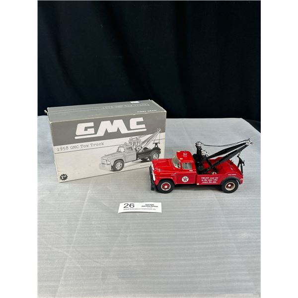 1/34 Scale 1958 GMC Tow Truck Diecast Car in Original Box
