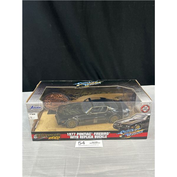 Hollywood Rides Smoky and The Bandit 1977 Pontiac Firebird w/ Replica Buckle Sealed in Original Box