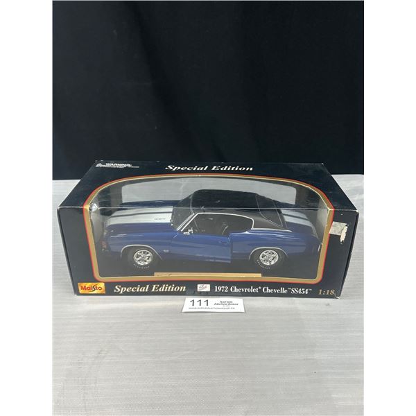 1/18th Scale Special Edition Diecast 1972 Chevrolet Chevelle in Original Box