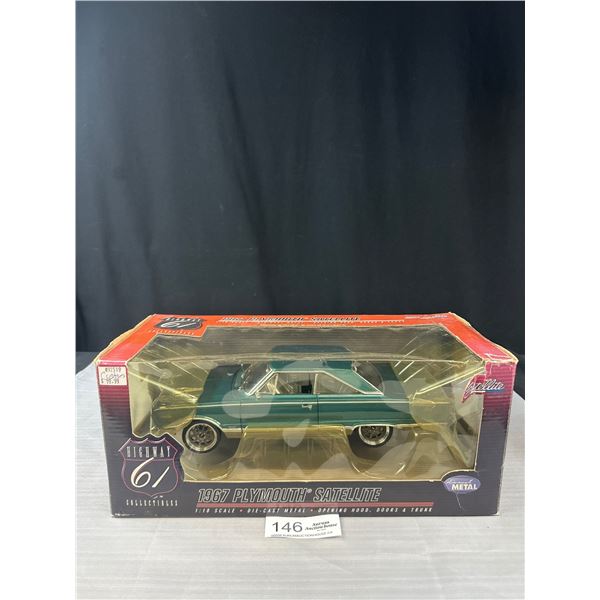 1967 Plymouth Satelite 1/18th Scale Diecast Car in Original Box