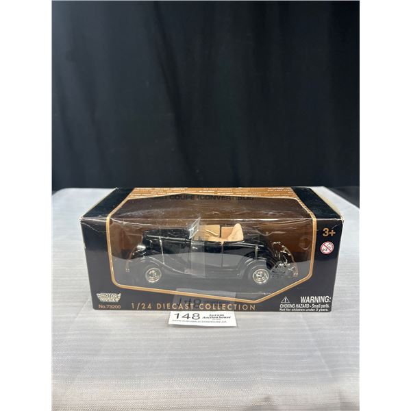 1934 Ford Coupe Convertible 1/24th Diecast Car in Original Box