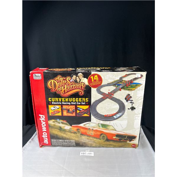 Dukes of Hazard Curve Huggers Electric Racing Slot Car Set Complete