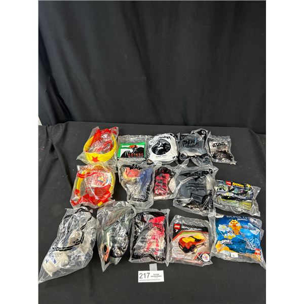 Lot of 15 McDonalds Toys in Original Packages, Superhero, Starwars, etc