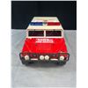Image 3 : Lot of 4 Large Plastic Emergency Vehicles, Tonka Hummer Ambulance, Police Cars, etc