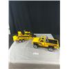 Image 1 : Vintage Metal Tonka Truck and Bulldozer w/ Plastic Trailor, Great Shape