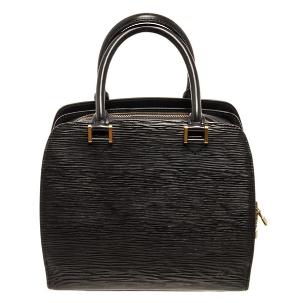 Louis Vuitton Black Epi Leather Pont Neuf Satchel Bag