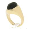 Image 9 : Men's 14K Yellow Gold Oval Cabochon Bezel Set Brown Star Sapphire Solitaire Ring