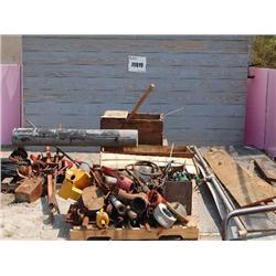 MISC ITEMS, PULLEYS, PIPES, BELTS
