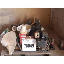 GLOBES, BOTTLE JACK, MACHINIST VISE, JACK, GENERATOR, PORTABLE