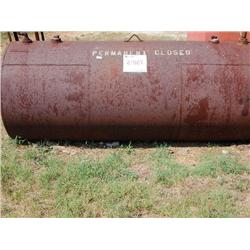 TANK - THIS TANK IS LOCATED @ DIST 1 OFFICE: 195 SMITH AVE., LIVINGSTON, AL  35470