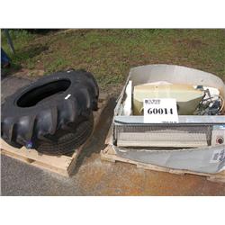 TRACTOR TIRE, PASSENGER TIRE, UNIT, A/C WINDOW W/HEAT
