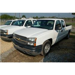 2005 CHEVROLET SILVERADO EXTENDED CAB PICKUP