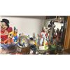 Image 4 : *BOXED UP* COLLECTION OF SNOW GLOBES, VINTAGE MICKEY DOLL, MICKEY GUITAR, MINNIE MIRROR, MULTIPLE