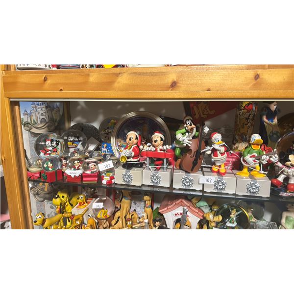 *BOXED UP* CELEBRATORY & CHRISTMAS LOT WITH SNOW GLOBES FROM NUMEROUS YEARS, DISNEYLAND PLATE,