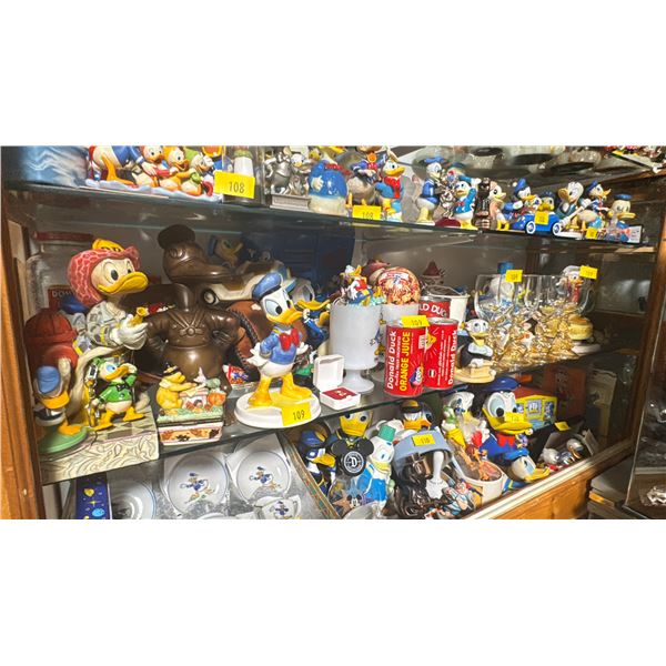 *BOXED UP* MANY VINTAGE PIECES OF DONALD DUCK, VINTAGE DONALD DUCK JUICE FROM THE 1950'S, VINTAGE