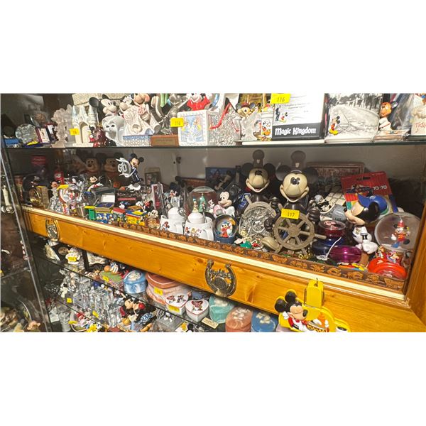 *BOXED UP* HUGE ASSORTMENT OF DISNEYLAND & DISNEYWORLD ITEMS, MANY ANTIQUE ITEMS, GLOBES,
