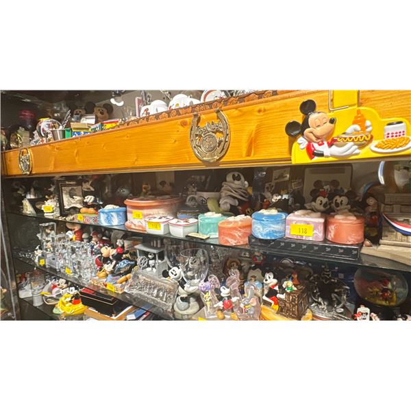 *BOXED UP* LARGE COLLECTION OF DISNEY TRINKET BOXES, MICKEY LAMP, DISNEYLAND PICTURE FRAME,