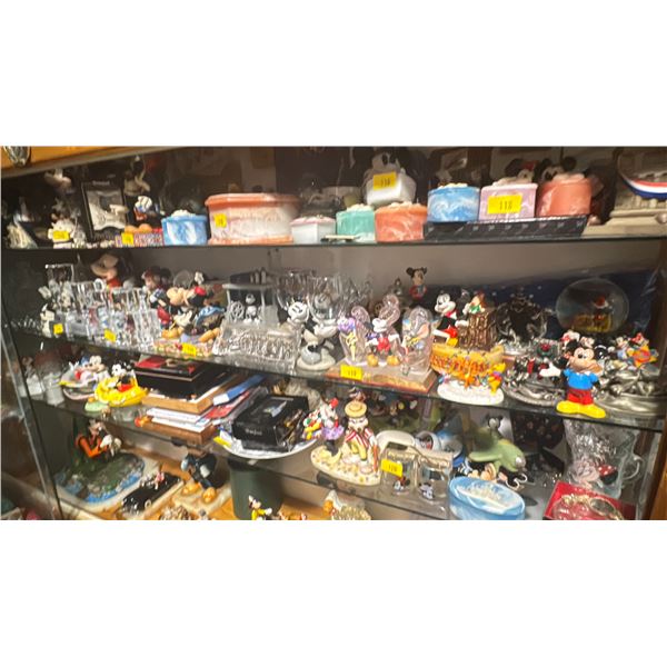 *BOXED UP* LARGE ASSORTMENT OF DISNEY COLLECTABLES, MANY VINTAGE FIGURINES, GLOBES,