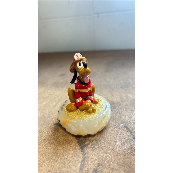 RON LEE COLLECTIBLES PLUTO FIREFIGHTER FIGURINE