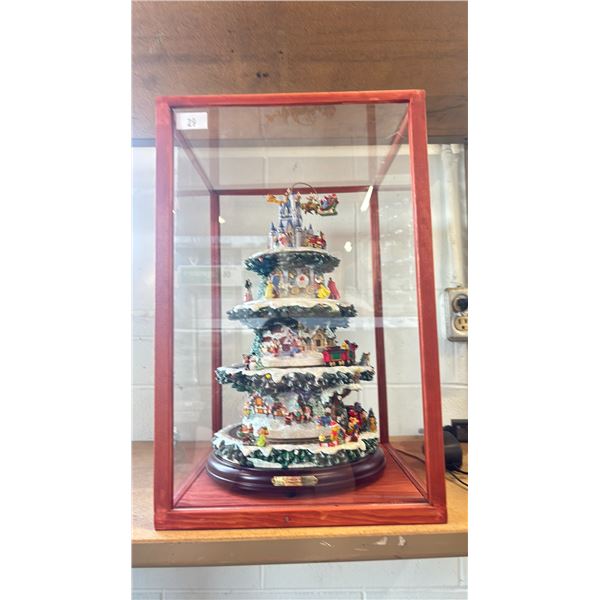 THE WONDERFUL WORLD OF DISNEY CHRISTMAS ROTATING CHRISTMAS TREE WITH MUSIC IN A CASE