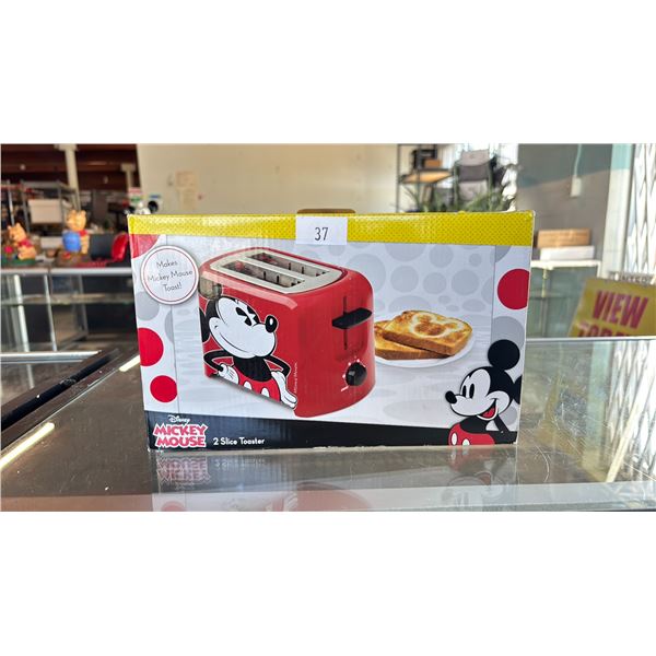 DISNEY MICKEY MOUSE 2 SLICE TOASTER *TESTED WORKING*