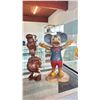 Image 1 : WOODEN MICKEY MOUSE FIGURINE & DONALD DUCK FIGURINE