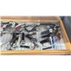 Image 4 : SHADOW BOX WITH ASSORTED DISNEY WATCHES *GLASS ON SHADOW BOX HAS A CRACK*