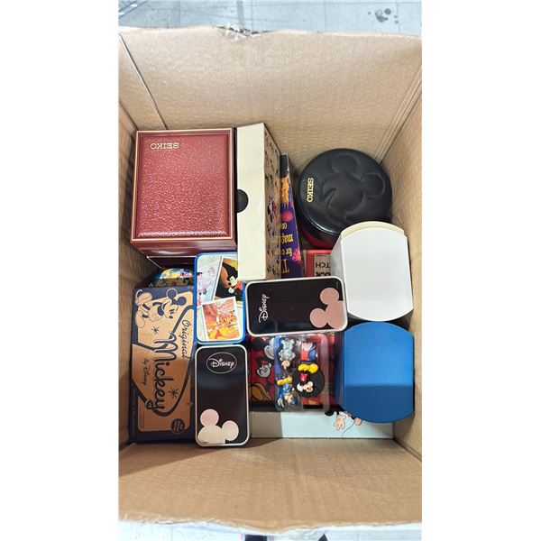 BOX OF ASSORTED DISNEY WATCHES