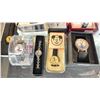 Image 3 : WOODEN BOX OF ASSORTED DISNEY WATCHES
