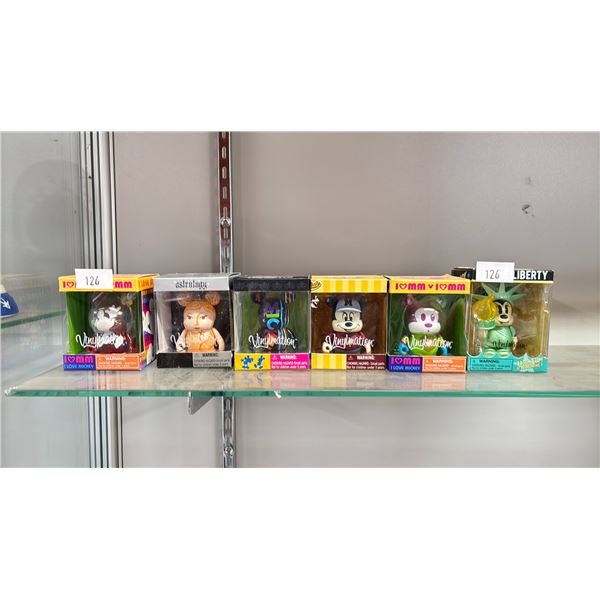 (6) DISNEY VINYLMATION FIGURES