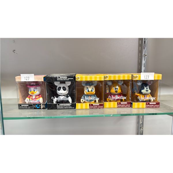 (5) DISNEY VINYLMATION FIGURES