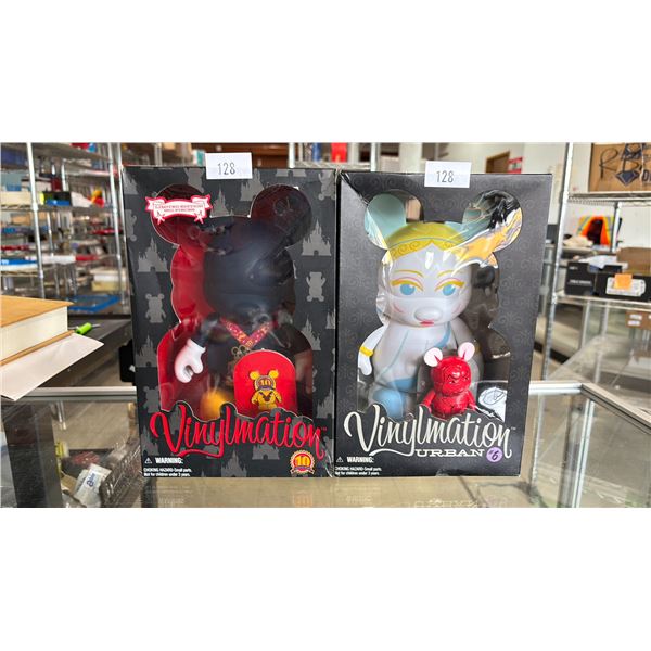 (2) DISNEY VINYLMATION FIGURES