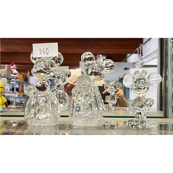 (3) DISNEY GLASS FIGURES