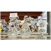 Image 1 : (3) DISNEY GLASS FIGURES